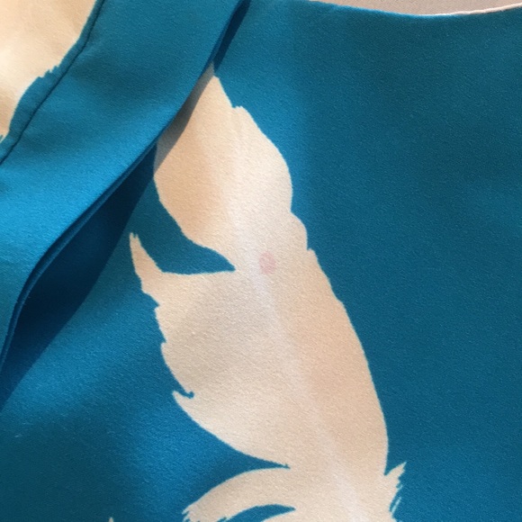 Karen Zambos Colton feather print shift dress - Picture 4 of 5